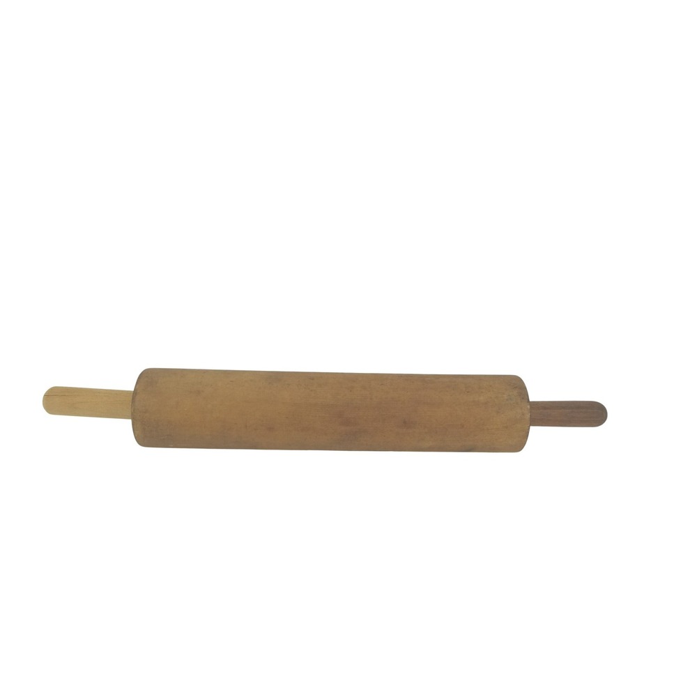 Vintage Wooden Rolling Pin Rustic Farmhouse Kitchen Tool Integrated‎ Handles